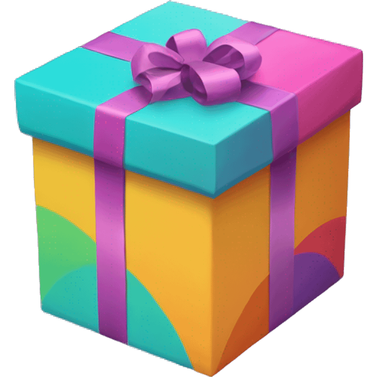 Multiple Color Giftbox. emoji