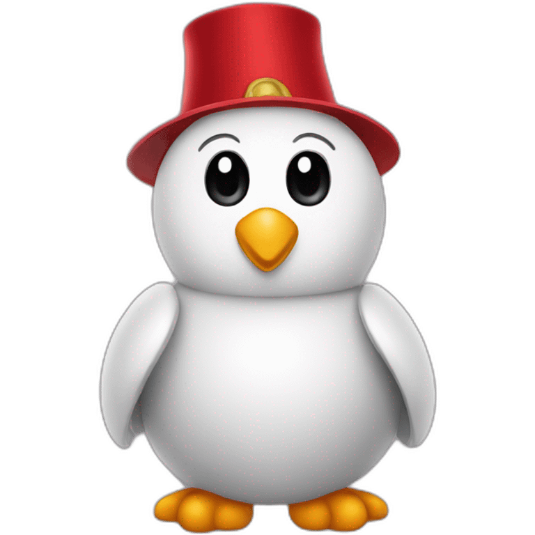 pengo with fez emoji