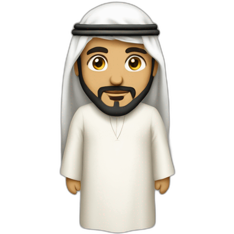 A Saudi sheikh wearing a mashallah emoji