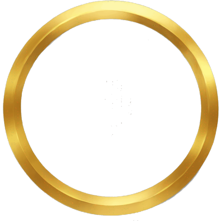 Gold Circle loop emoji