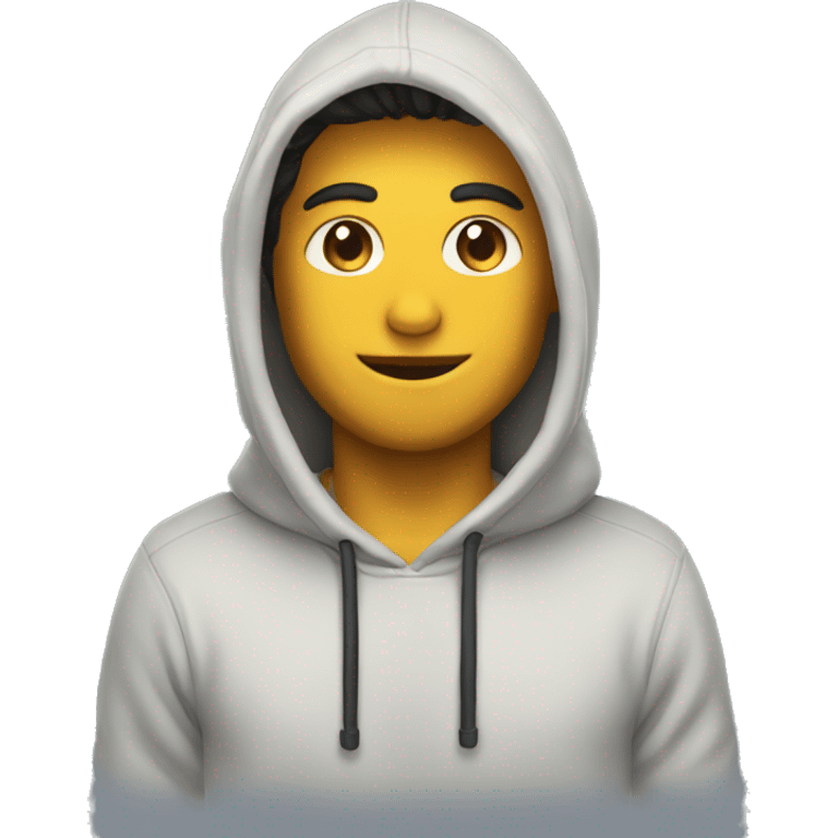 Chico con sudadera gap emoji