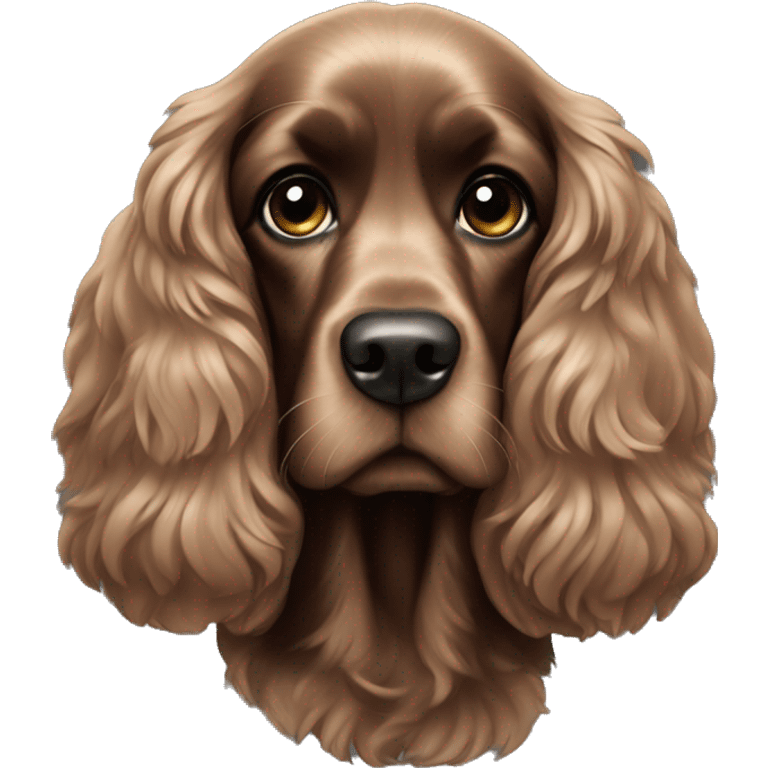 Black cocker spaniel emoji