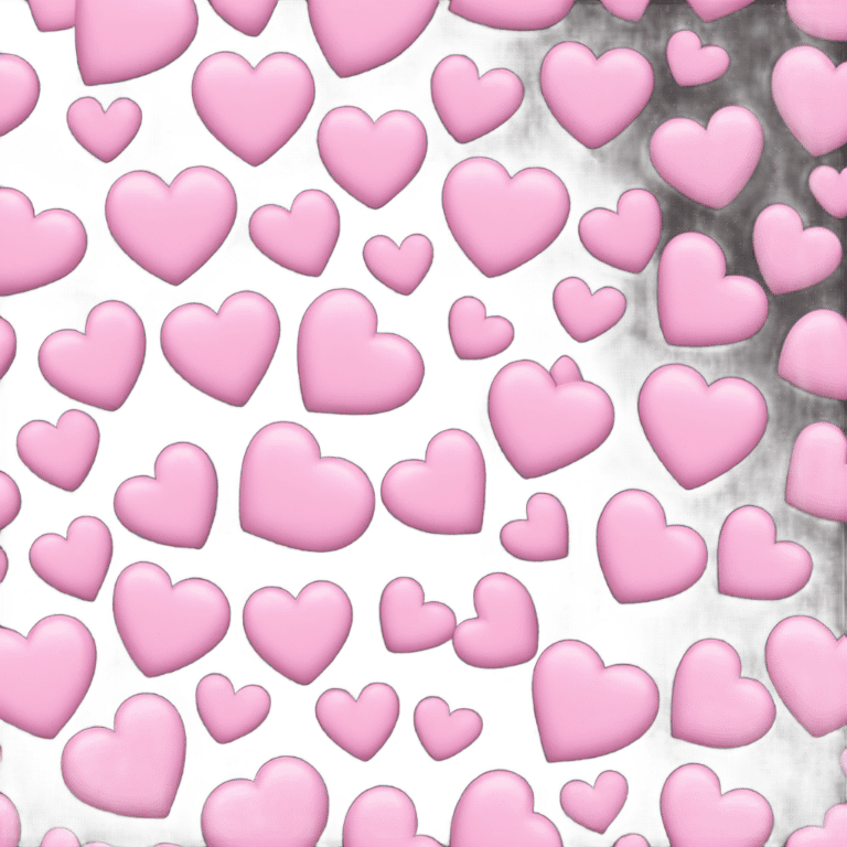 Baby pink hearts emoji