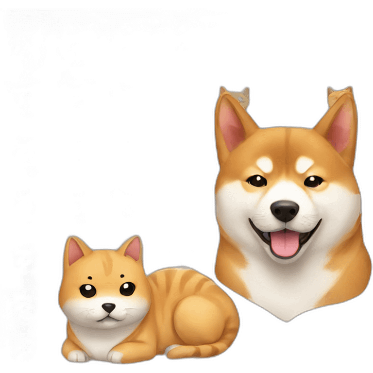 Cat and Shiba Inu emoji