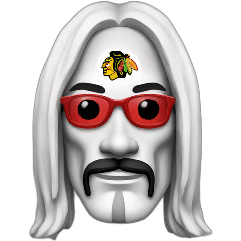 Snoop dogg Chicago Blackhawks logo emoji