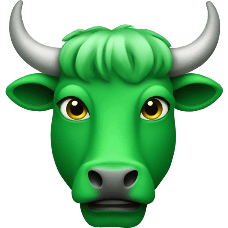 Green Taurus symbol  emoji