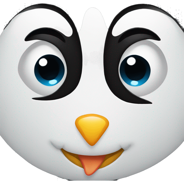 pinguin cute face emoji