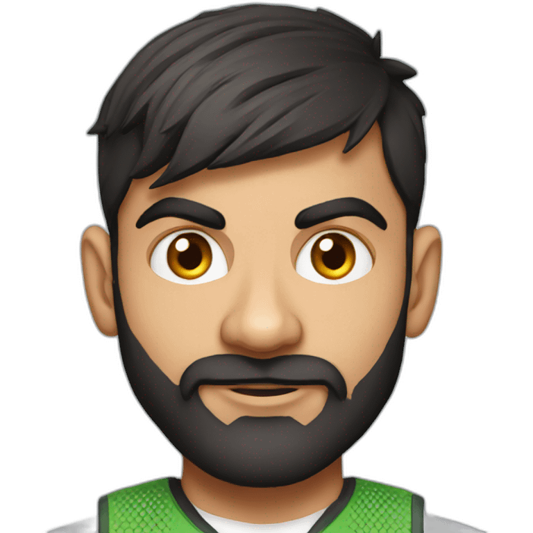 Indian cricketer virat kohli emoji