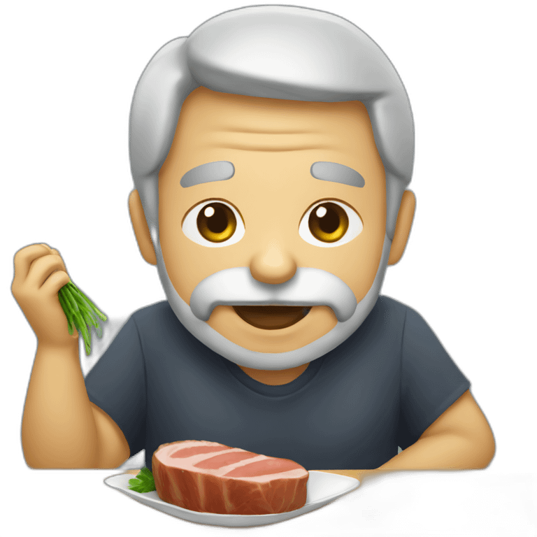 Lula comendo picanha emoji