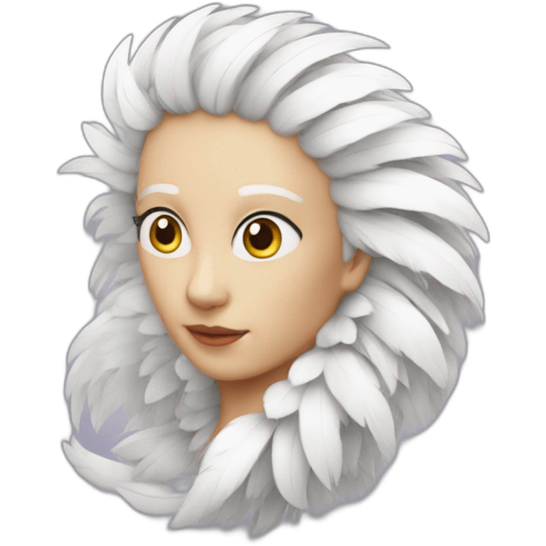 Plume blanche emoji