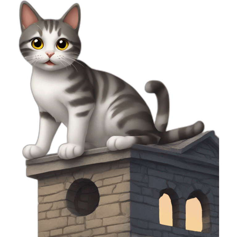 Cat on tower emoji