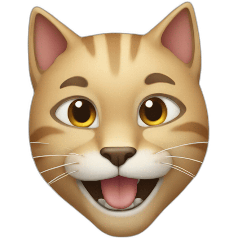 Gato-riendo emoji