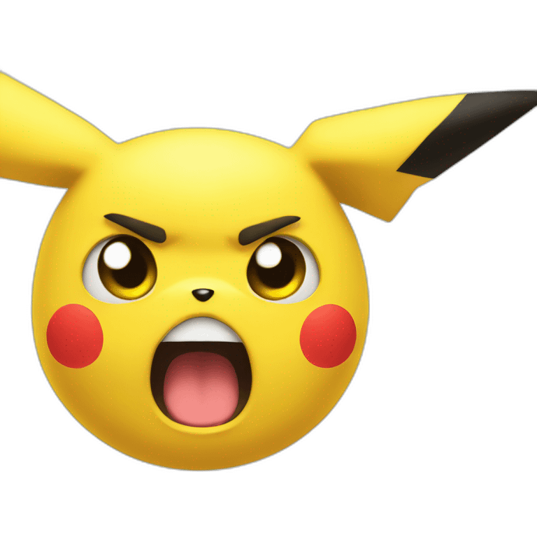 angry pikachu emoji