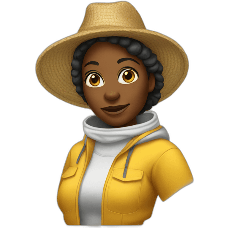 beekeeper black woman emoji