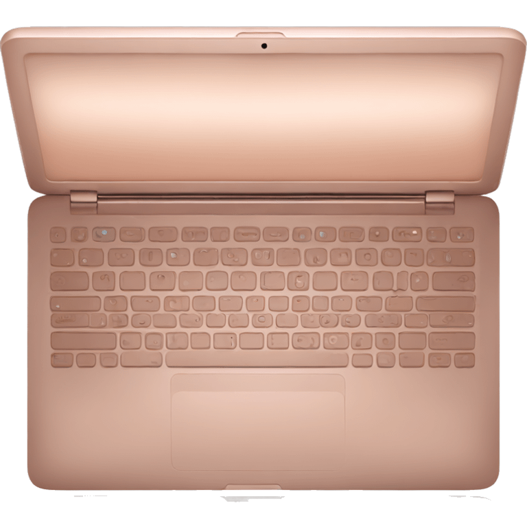 Rose gold laptop emoji