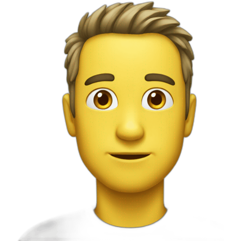 emoji tête jaune emoji