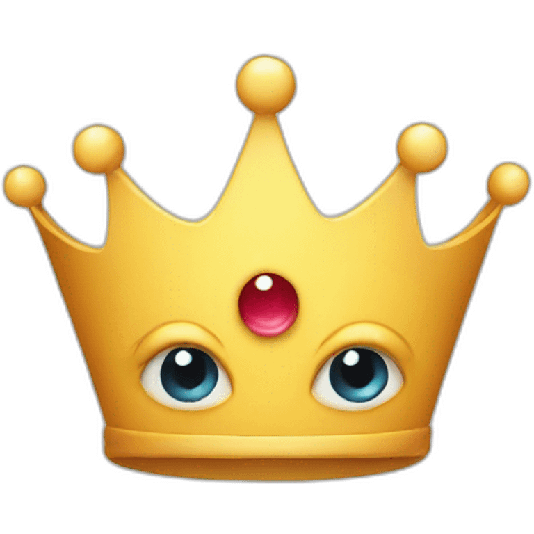 Eyed crown emoji