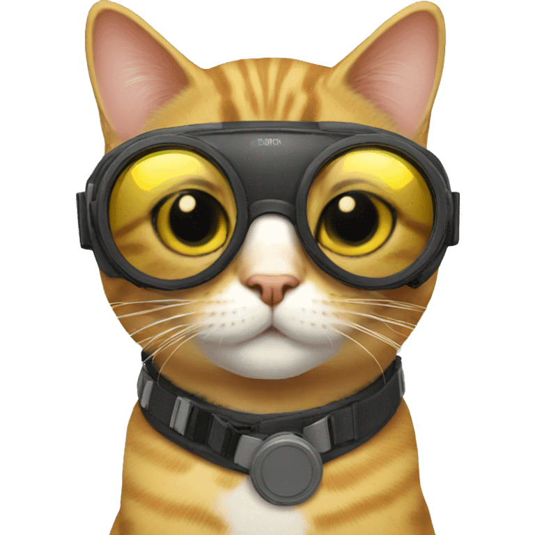 Cat with goggles  emoji