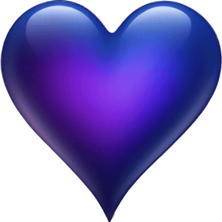 dark blue and purple heart with sparkles emoji