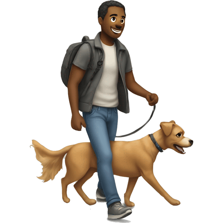 Walking my dog emoji