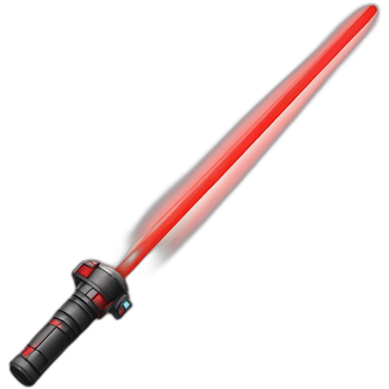 Red lightsaber emoji