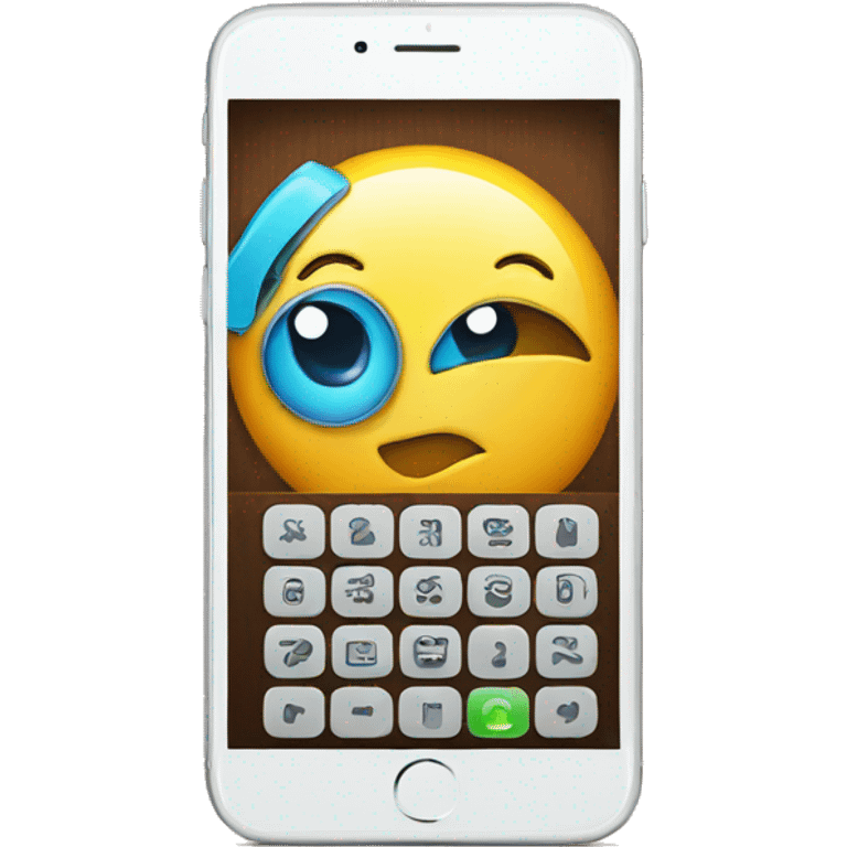 phone with app installed emoji