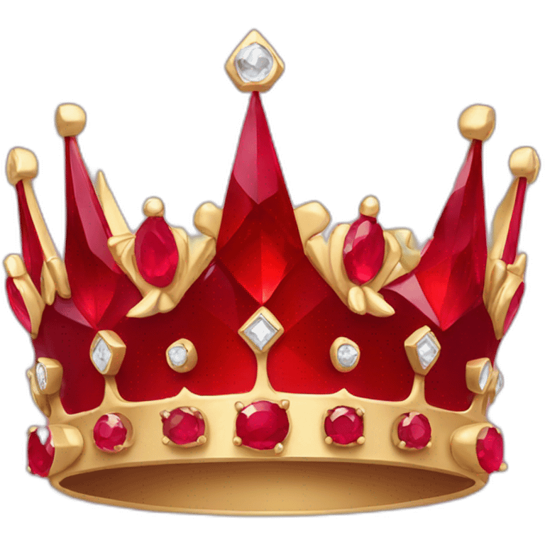 Red ruby crown emoji