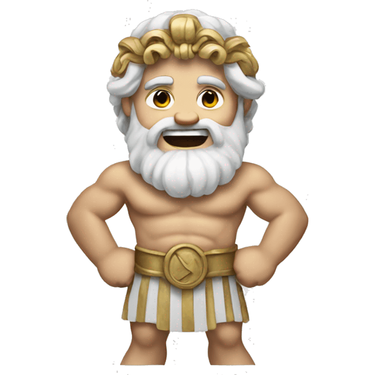 Greek god happy emoji