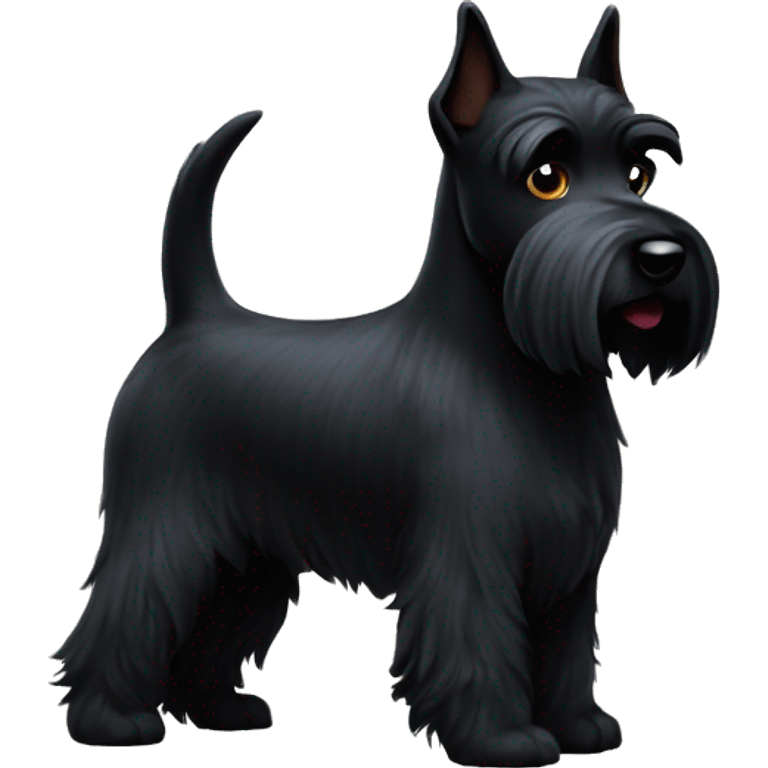 Black Scottie dog emoji