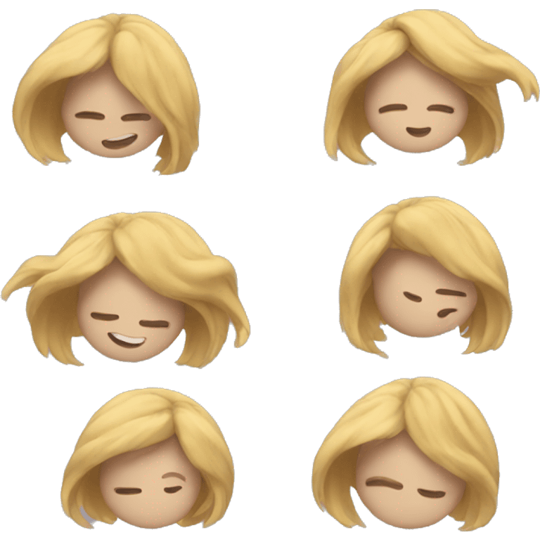 person doing a hair flip  emoji