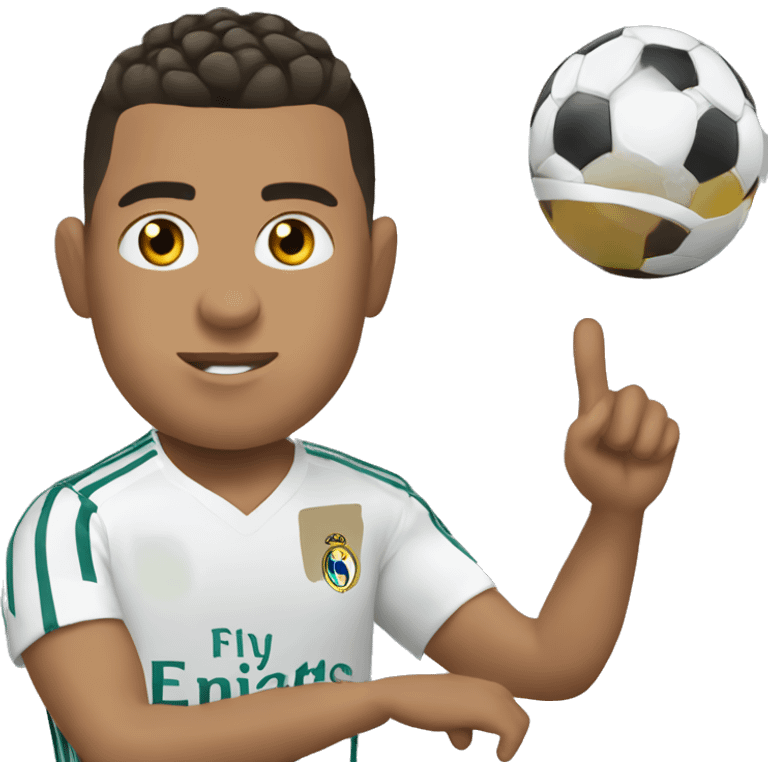 Ronaldo making siuuu emoji