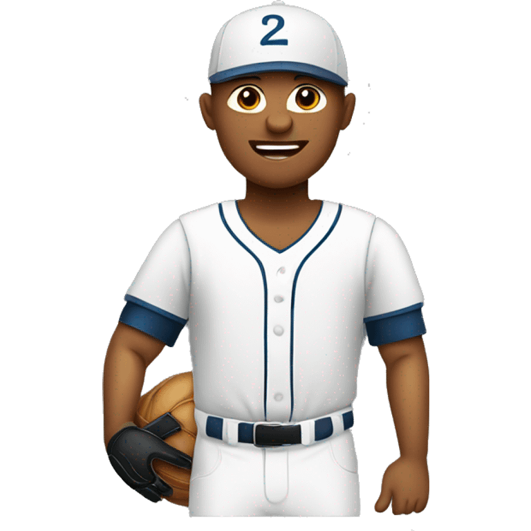 Ball player vector isolated. disabled man. emoji