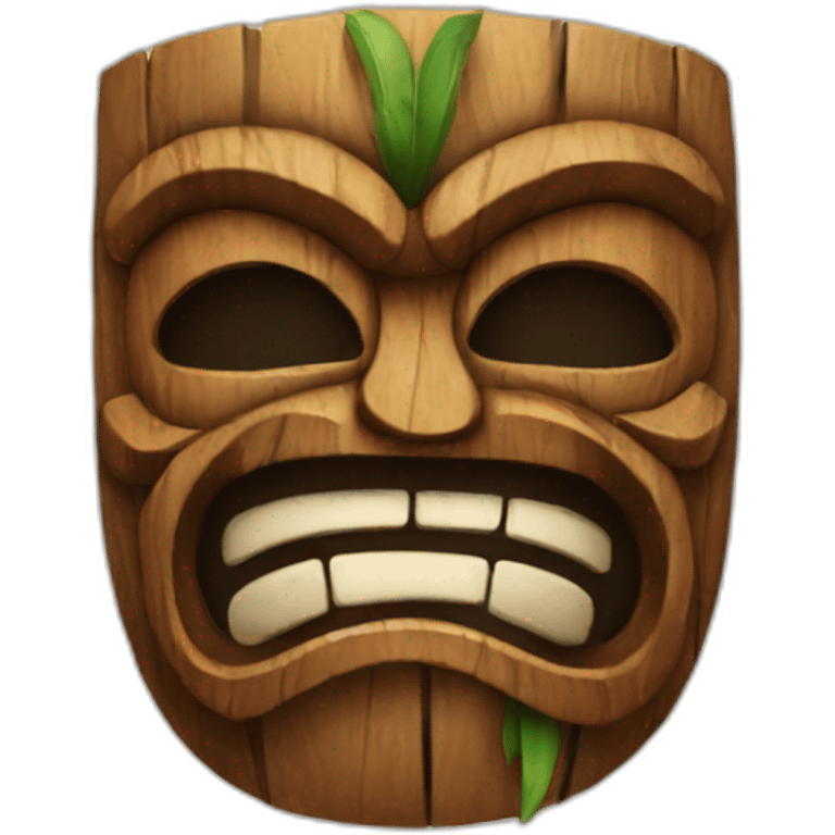 tiki mask emoji