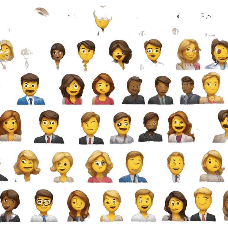 people in a networking space emoji