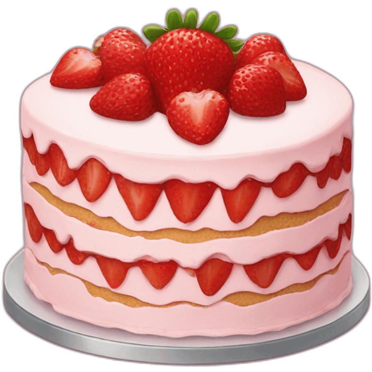 Strawberry cake  emoji