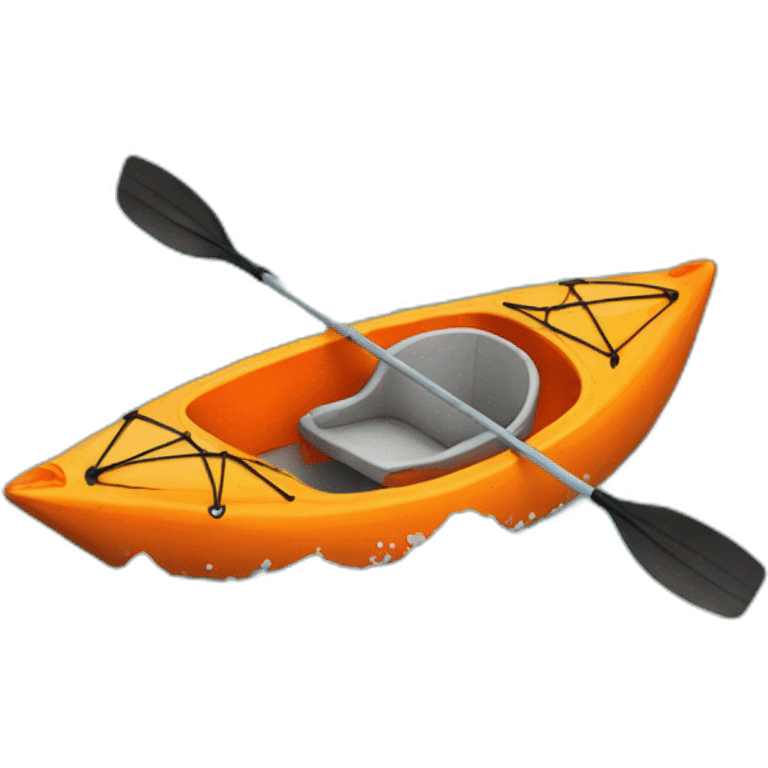 orange kayak emoji