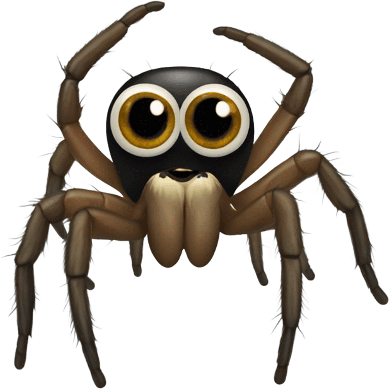 Jumping spider with big eyes emoji