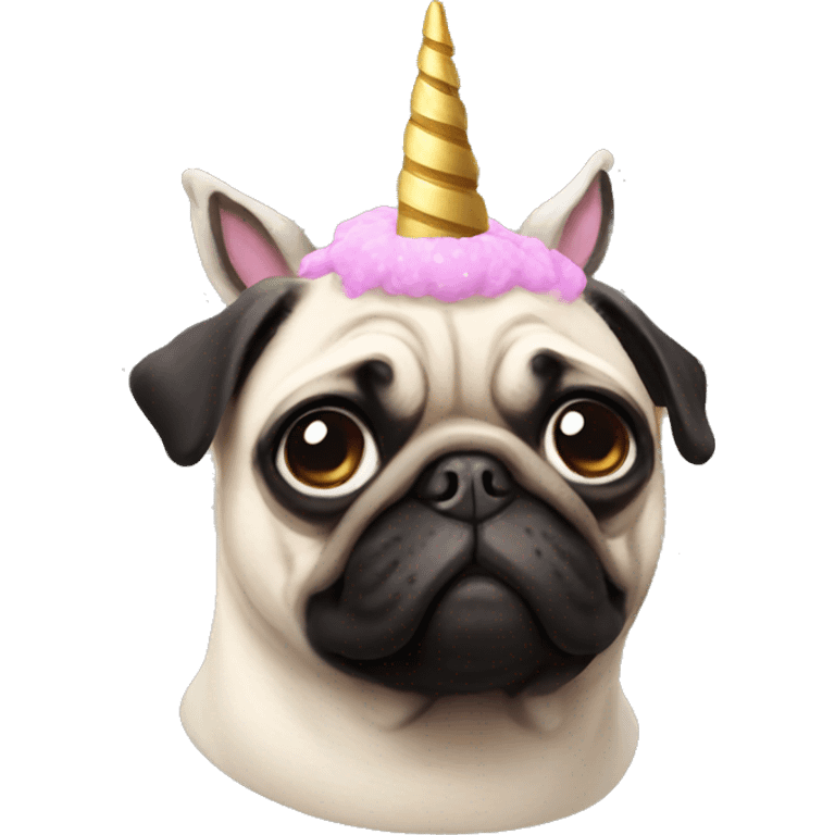 Pug unicorn  emoji