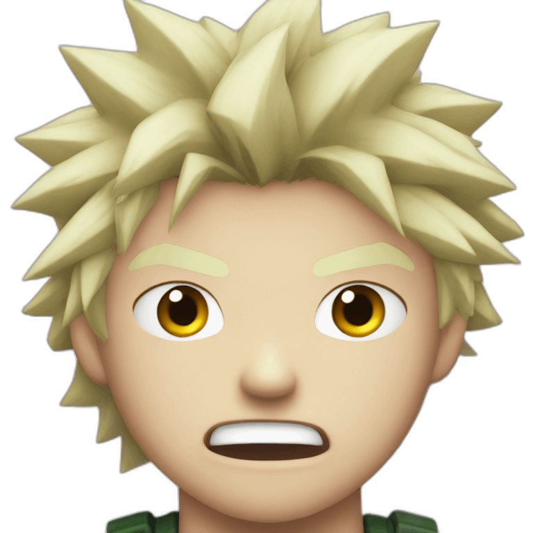 Angry bakugo emoji