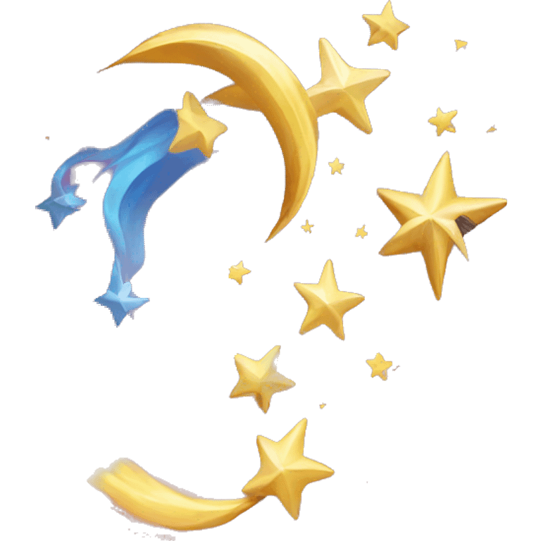 A Shooting Star and the Wind emoji