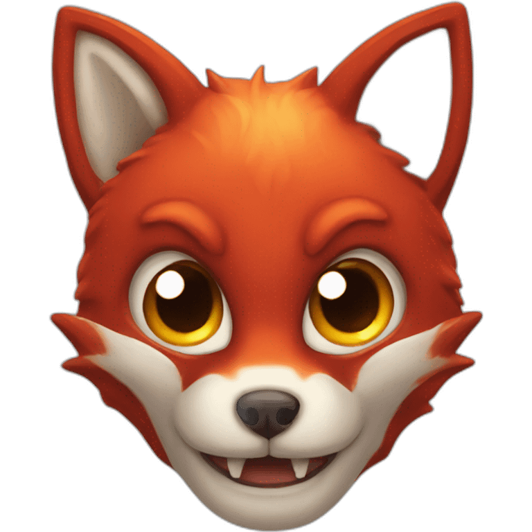 devil fox horns emoji