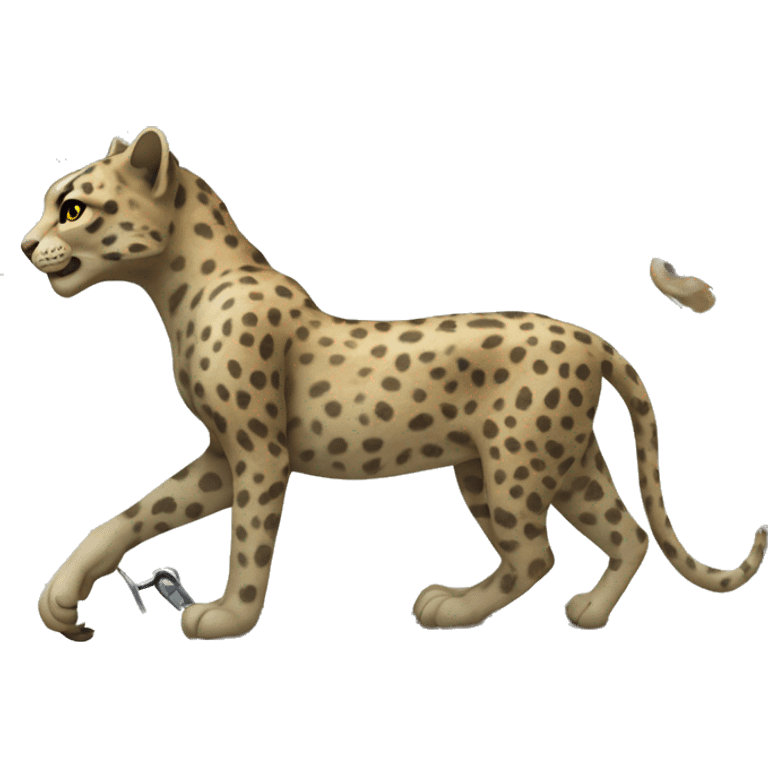 Gepard on a Walker  emoji