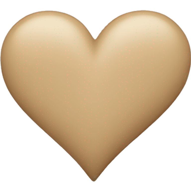 Beige heart emoji