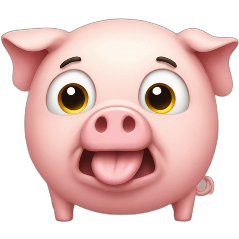 fart from farting pig emoji