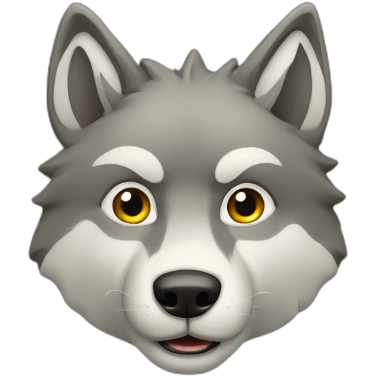 loup qui souri emoji