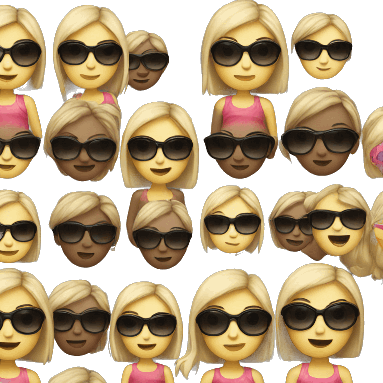 Girl with sunglasses emoji