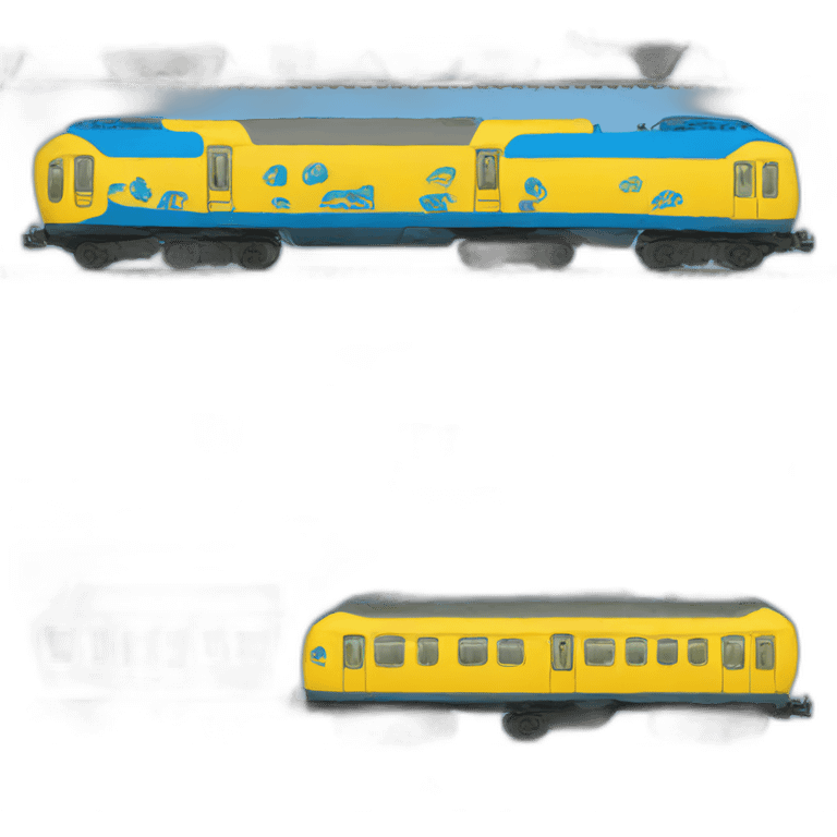 train ukraine flag emoji