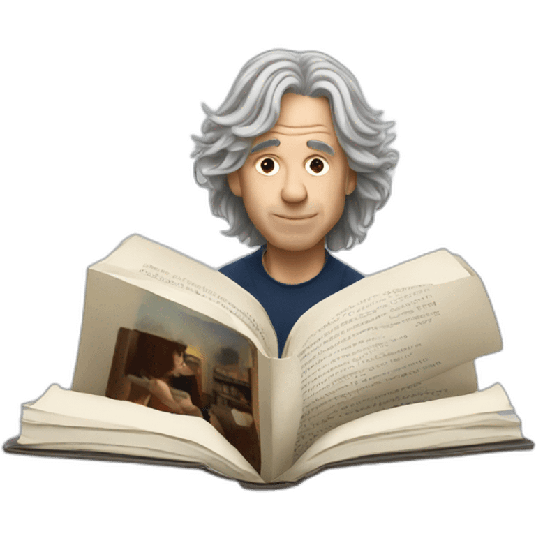 bob geldof reading a book emoji