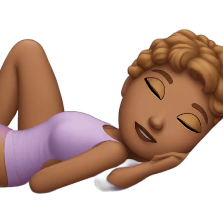 woman lying down emoji