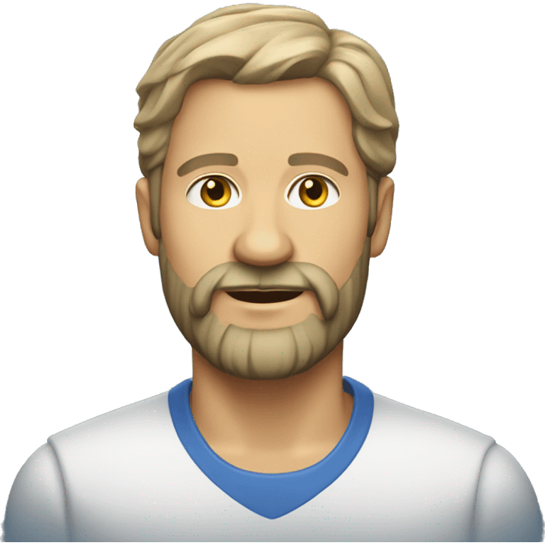 middle aged swedish man with  beard stubble  emoji